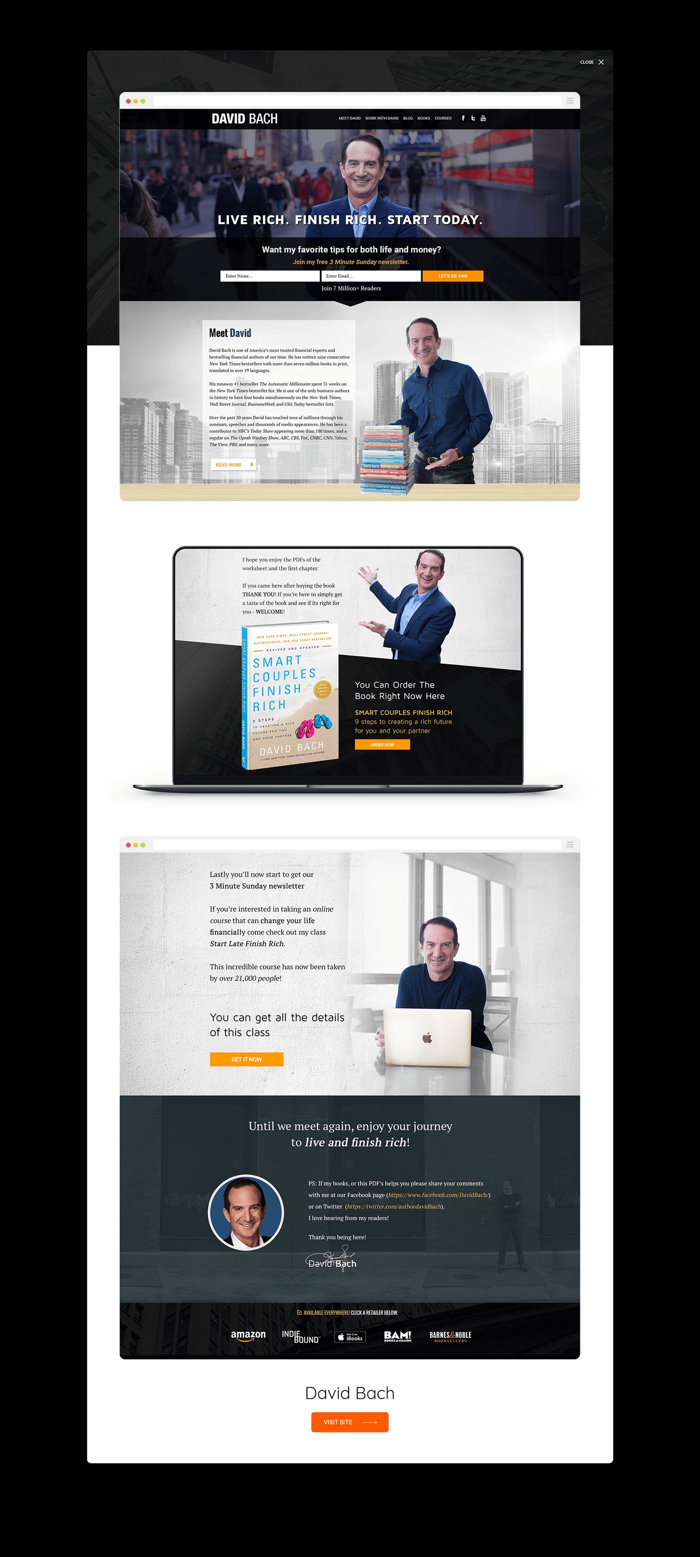 David Bach — website built by Marvin Balmaceda