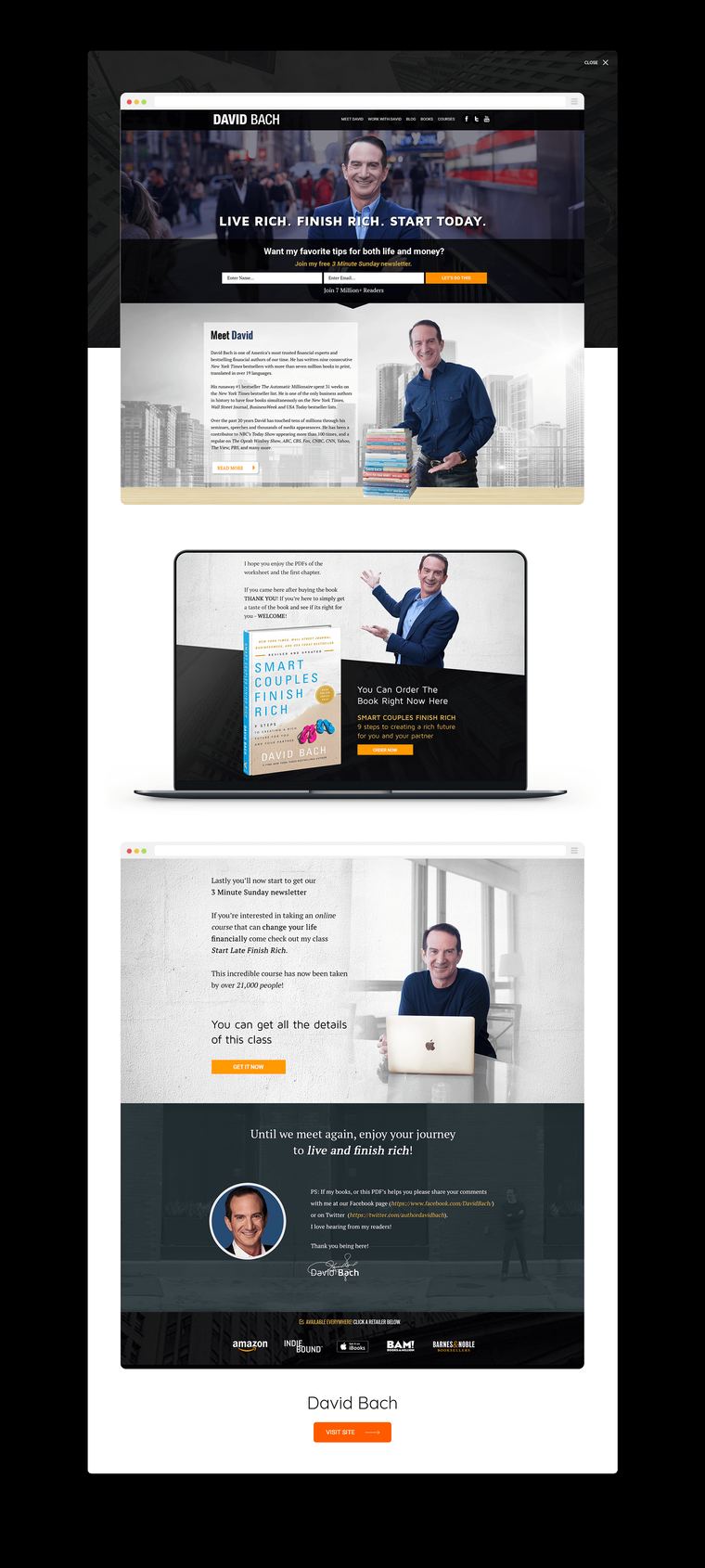 David Bach — website built by Marvin Balmaceda