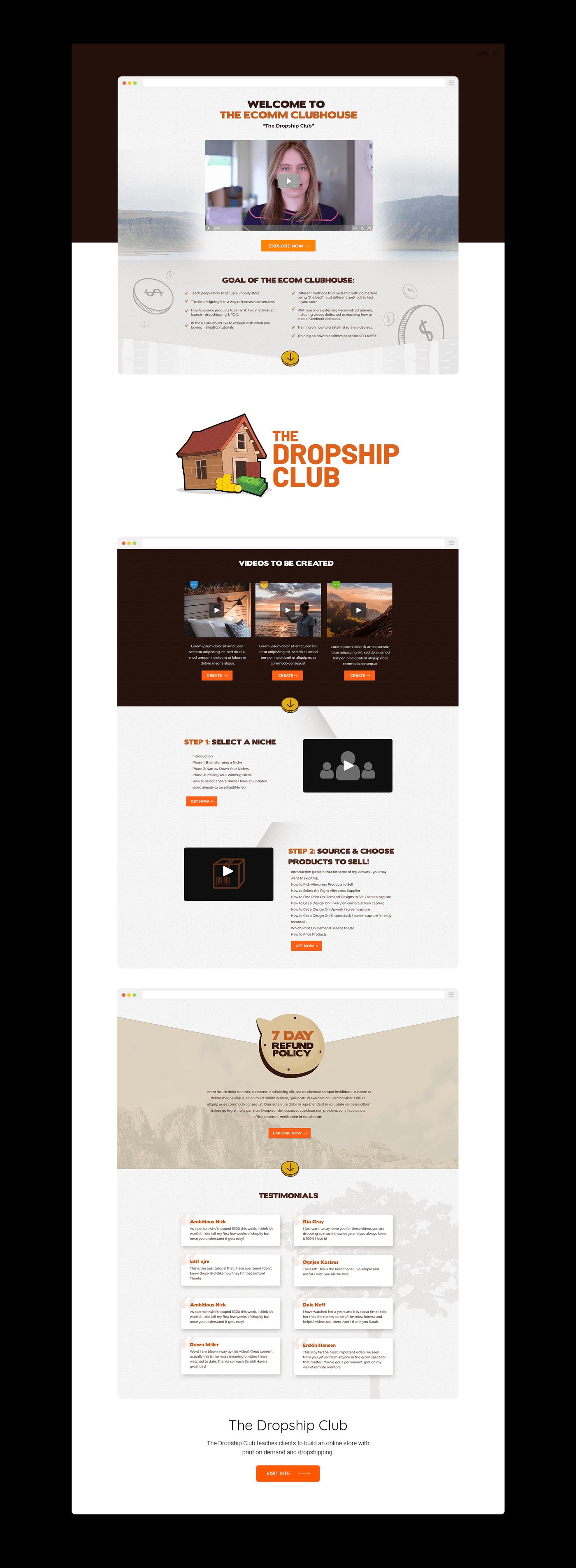 The Dropship Club — website built by Marvin Balmaceda