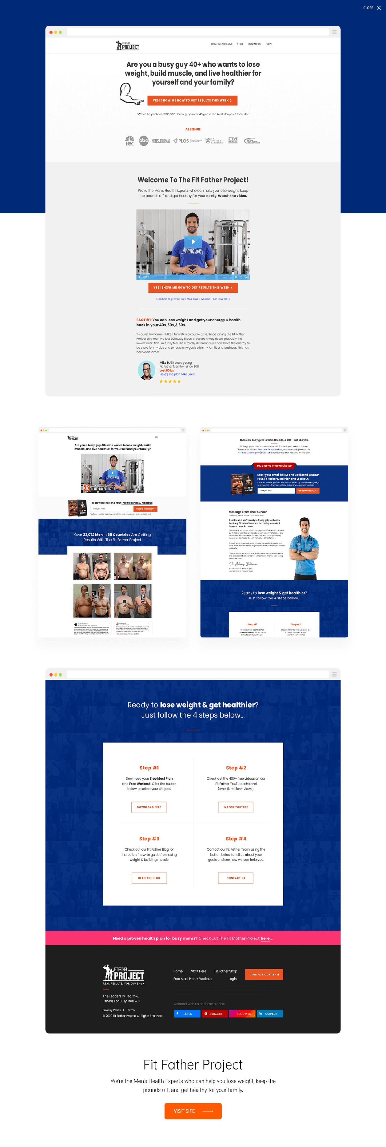Fit Father Project — website built by Marvin Balmaceda