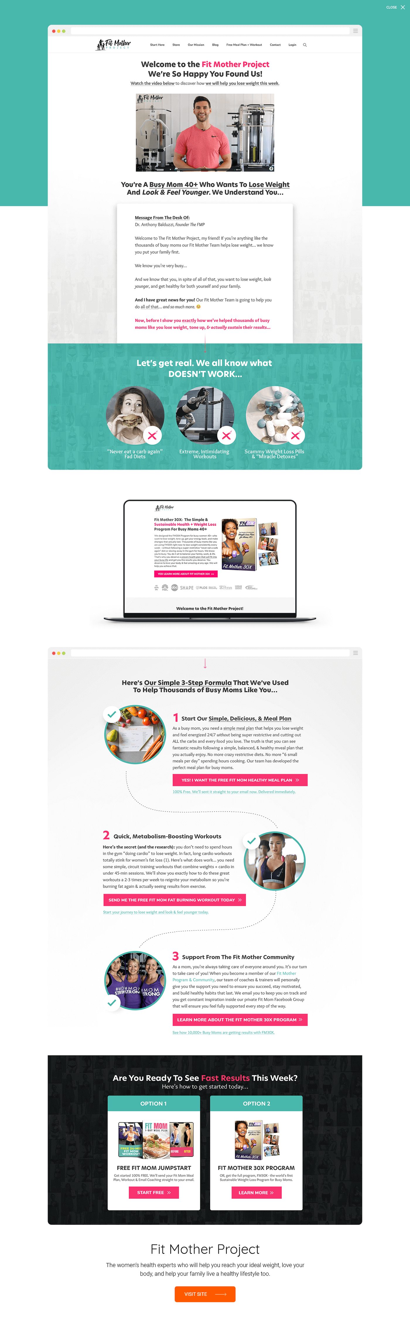 Fit Mother Project — website built by Marvin Balmaceda