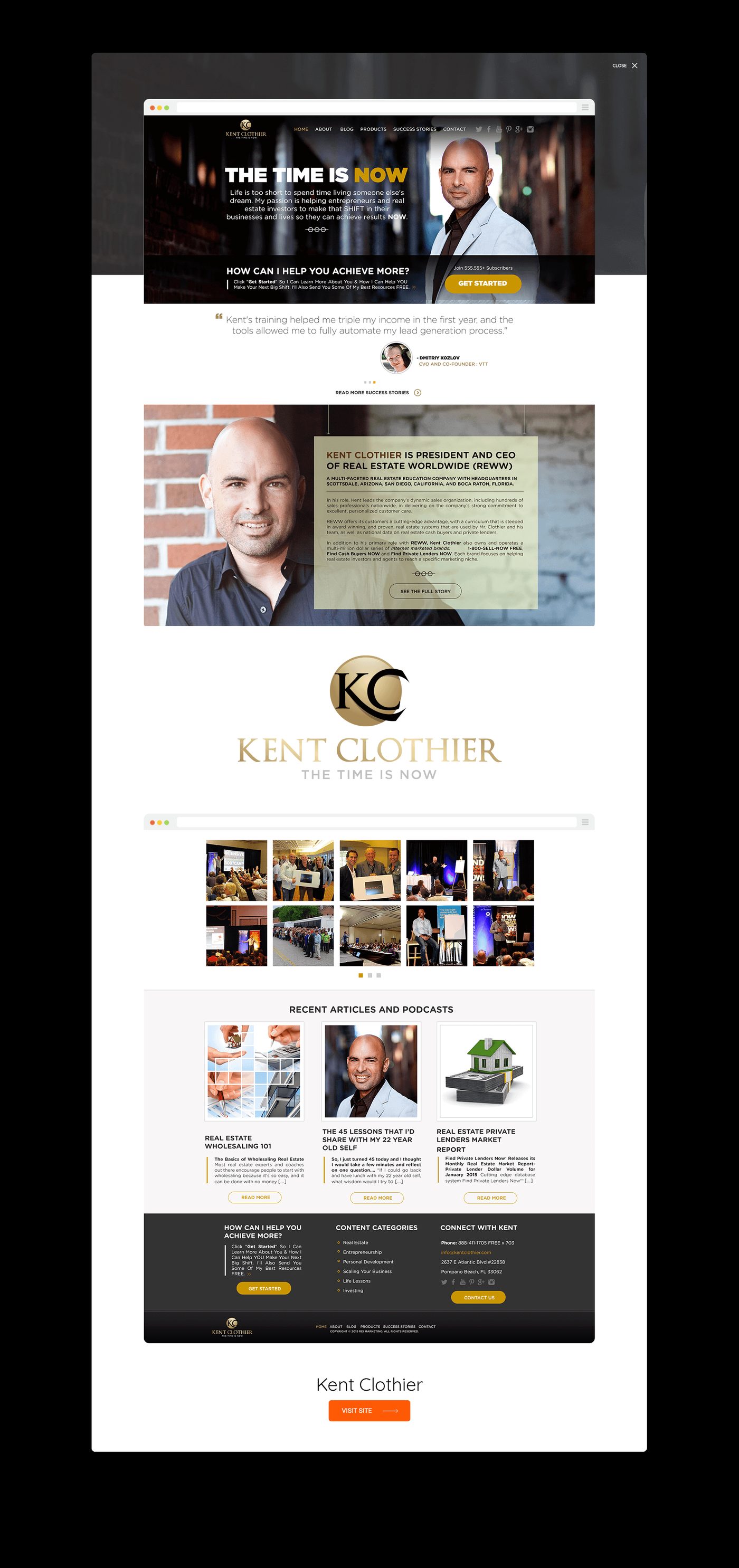 Kent Clothier — website built by Marvin Balmaceda