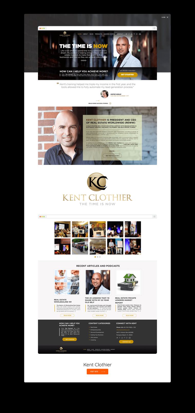 Kent Clothier — website built by Marvin Balmaceda