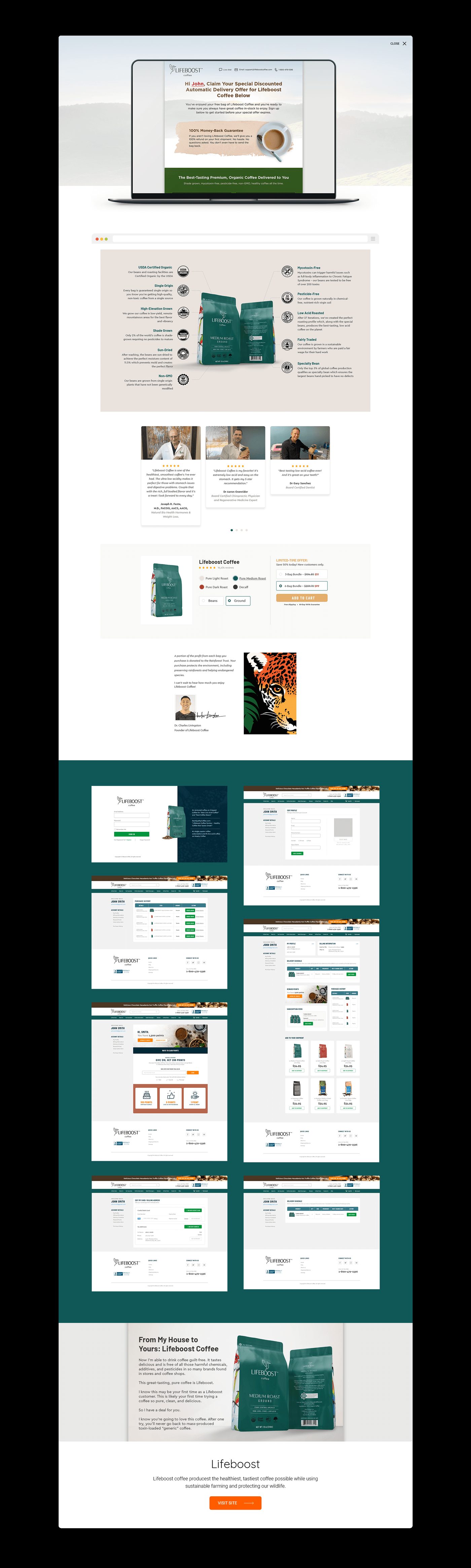 Lifeboost Coffee — website built by Marvin Balmaceda