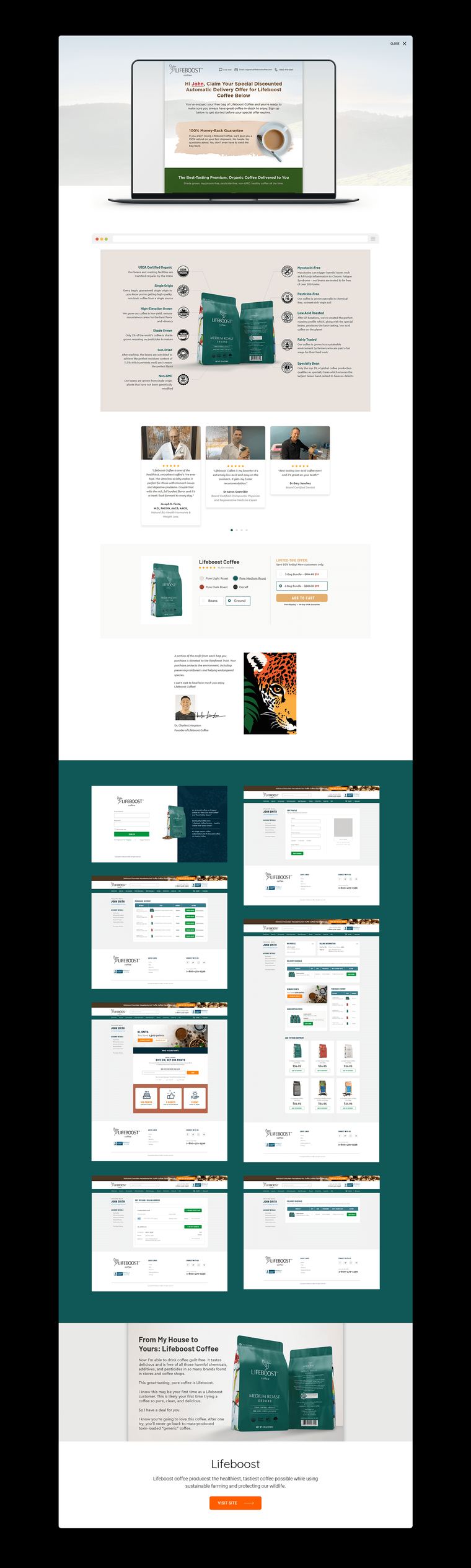 Lifeboost Coffee — website built by Marvin Balmaceda