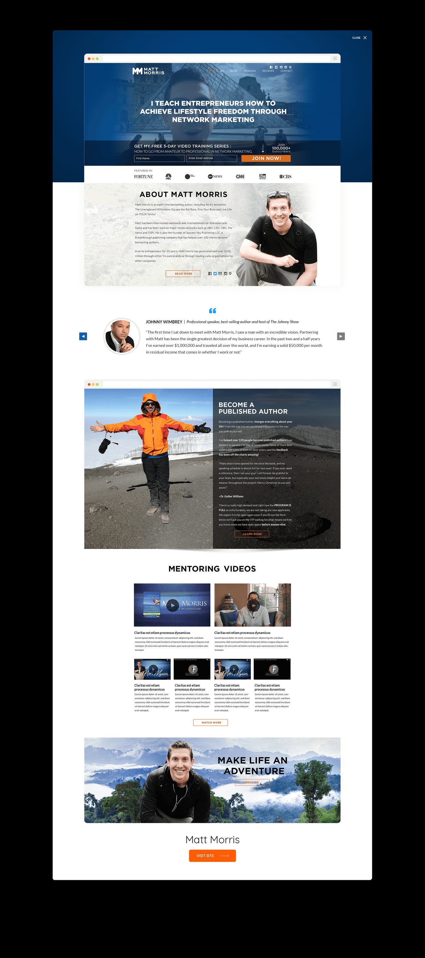 Matt Morris — website built by Marvin Balmaceda