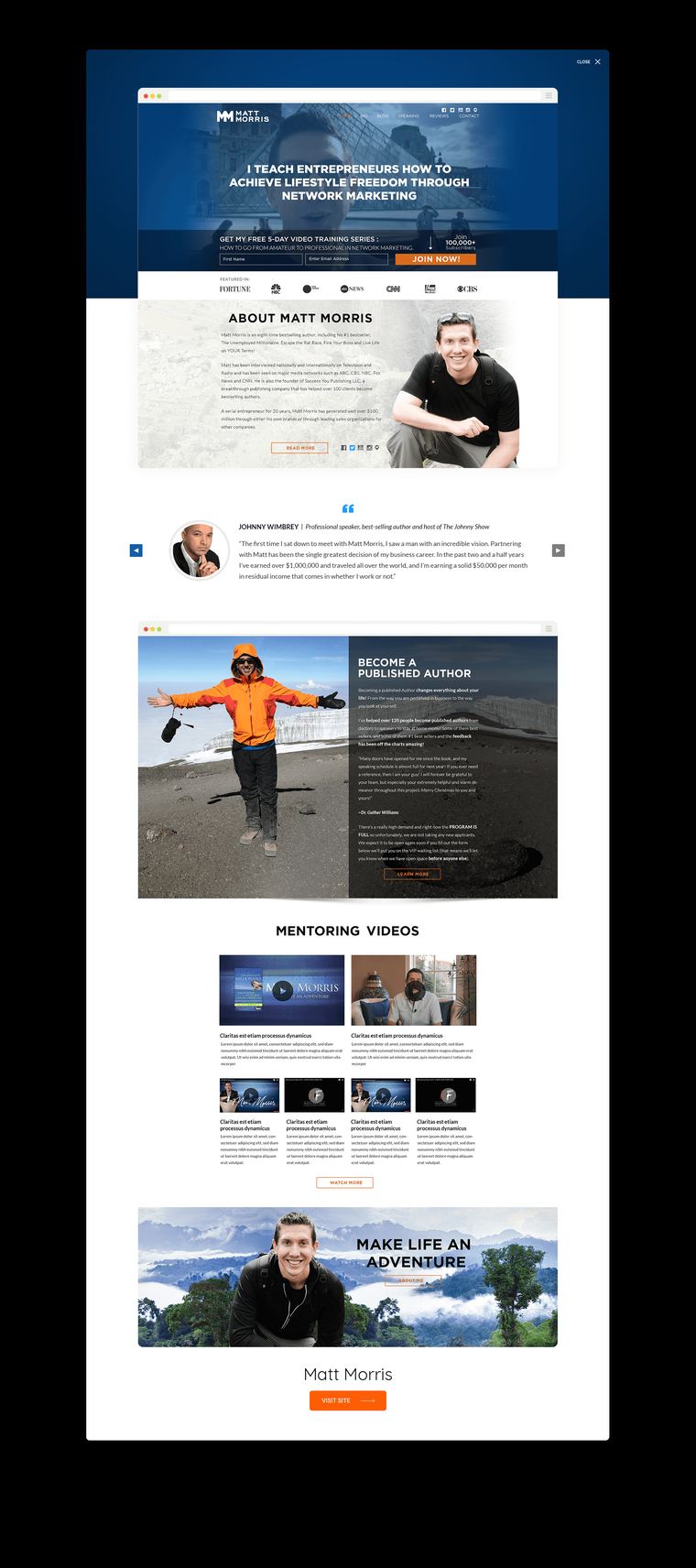 Matt Morris — website built by Marvin Balmaceda