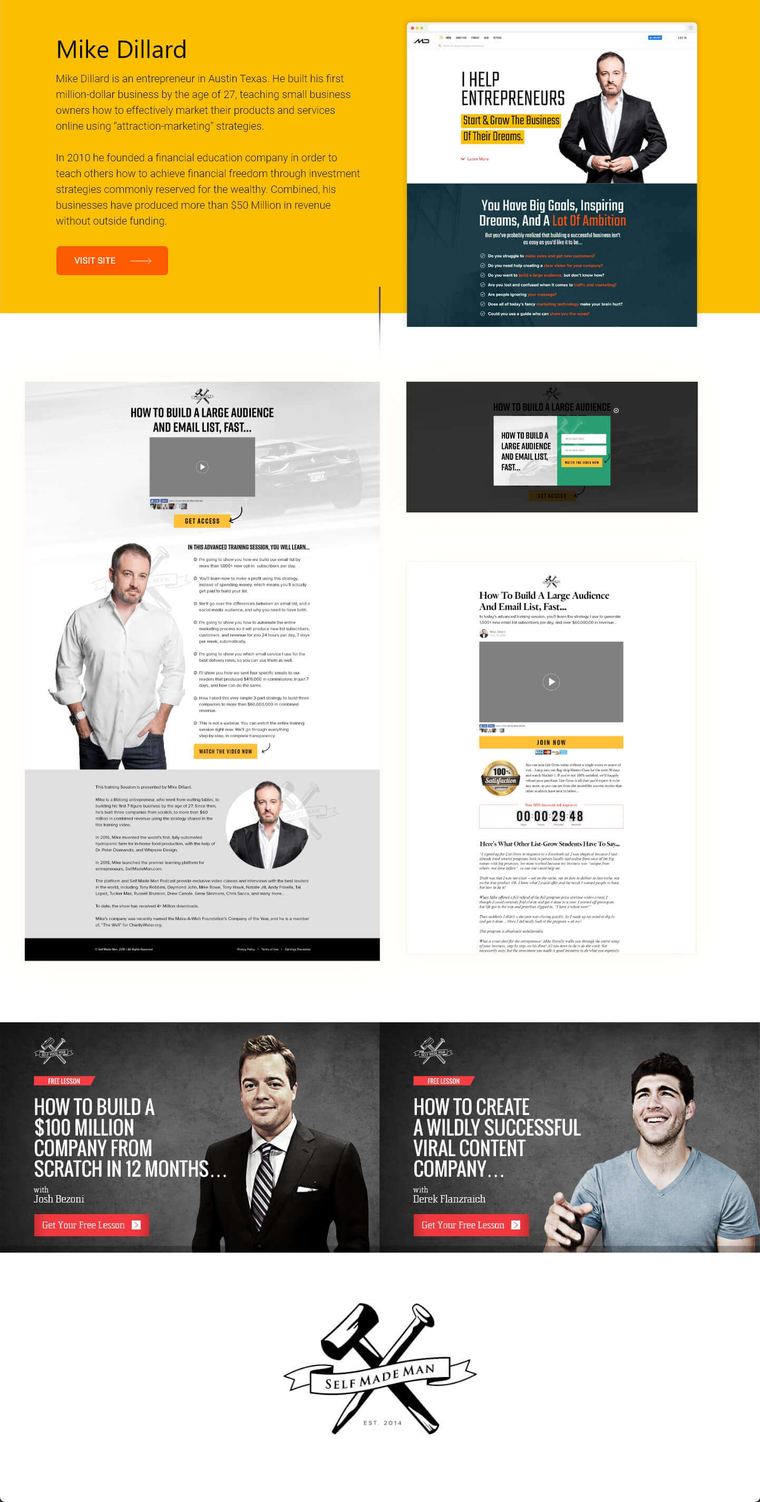 Mike Dillard — website built by Marvin Balmaceda