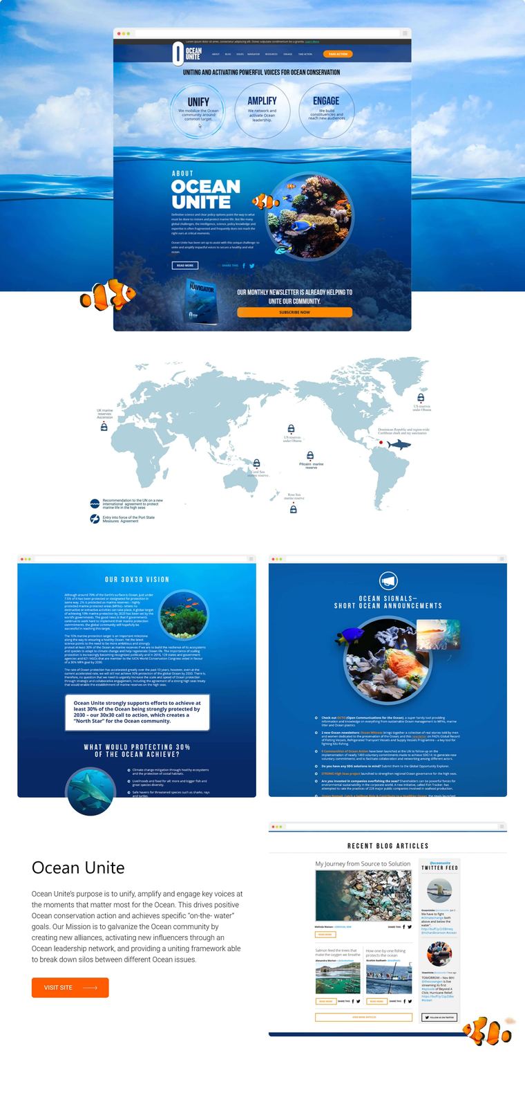 Ocean Unite — website built by Marvin Balmaceda