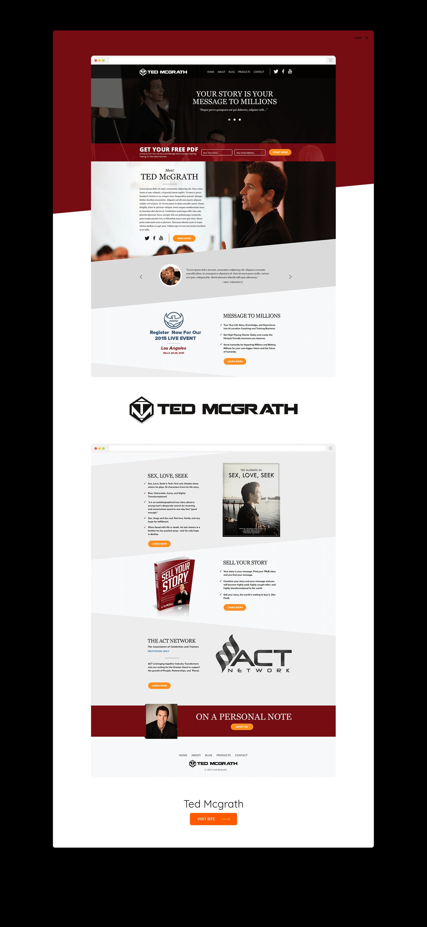 Ted McGrath — website built by Marvin Balmaceda