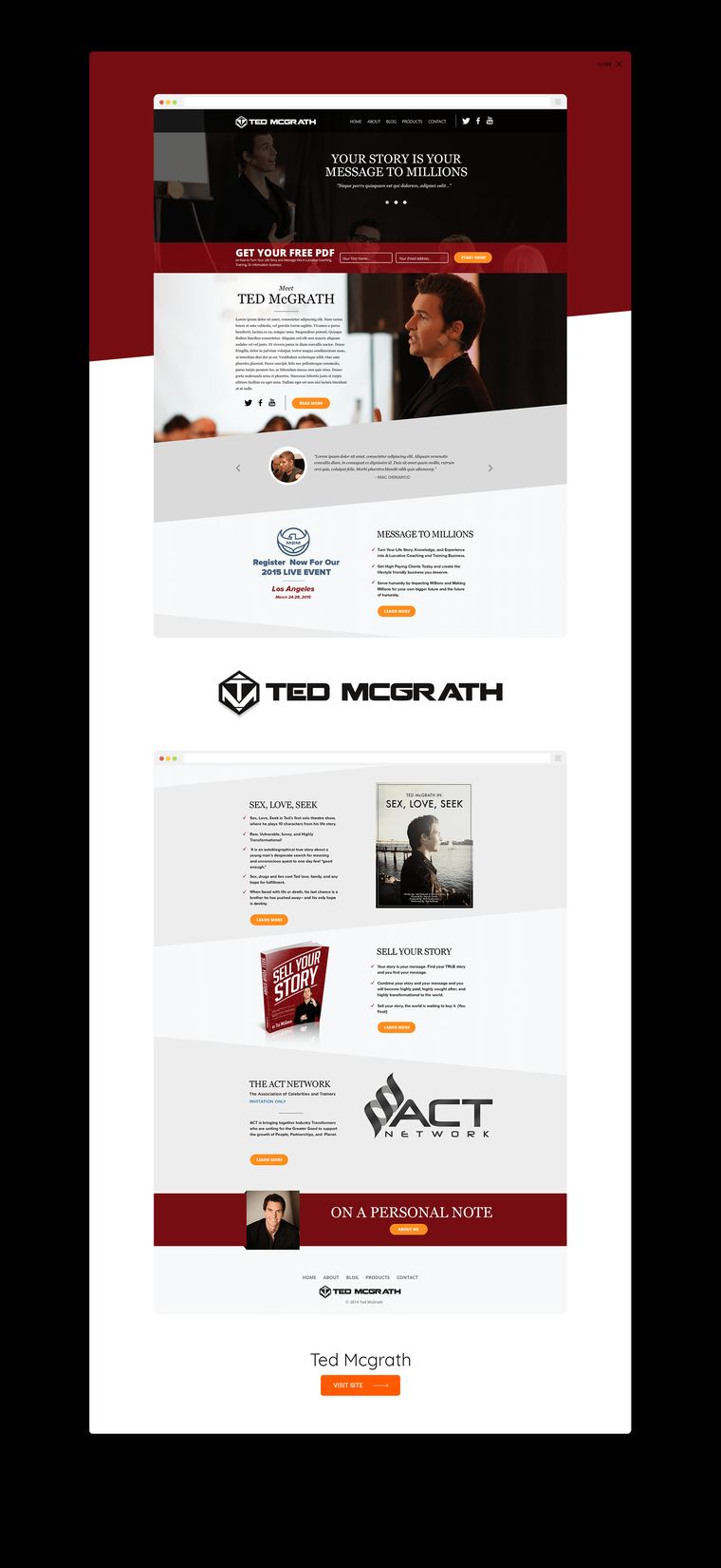 Ted McGrath — website built by Marvin Balmaceda